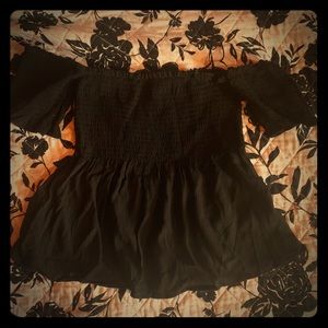 Black Off-the-shoulder Top
